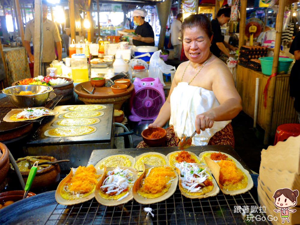泰國曼谷美食｜請帶10個胃來吧！空叻榮瑪水上市場，在地泰國小吃大集合！(Khlong Lat Mayom Floating Market/วันวาน ตลาดน้ำคลองลัดมะยม)