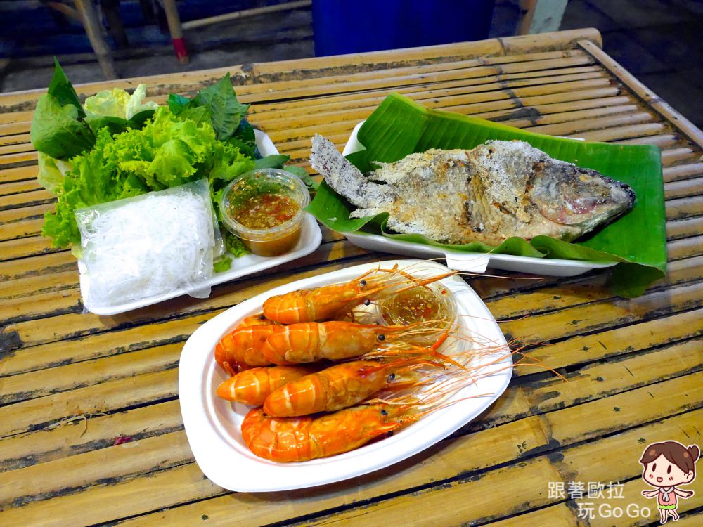 泰國曼谷美食｜請帶10個胃來吧！空叻榮瑪水上市場，在地泰國小吃大集合！(Khlong Lat Mayom Floating Market/วันวาน ตลาดน้ำคลองลัดมะยม) @歐拉。旅行不孤單