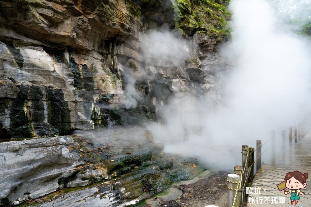日本秋田景點｜小安峽大噴湯，走進迷霧幻境般的V型峽谷 (小安峡大噴湯)