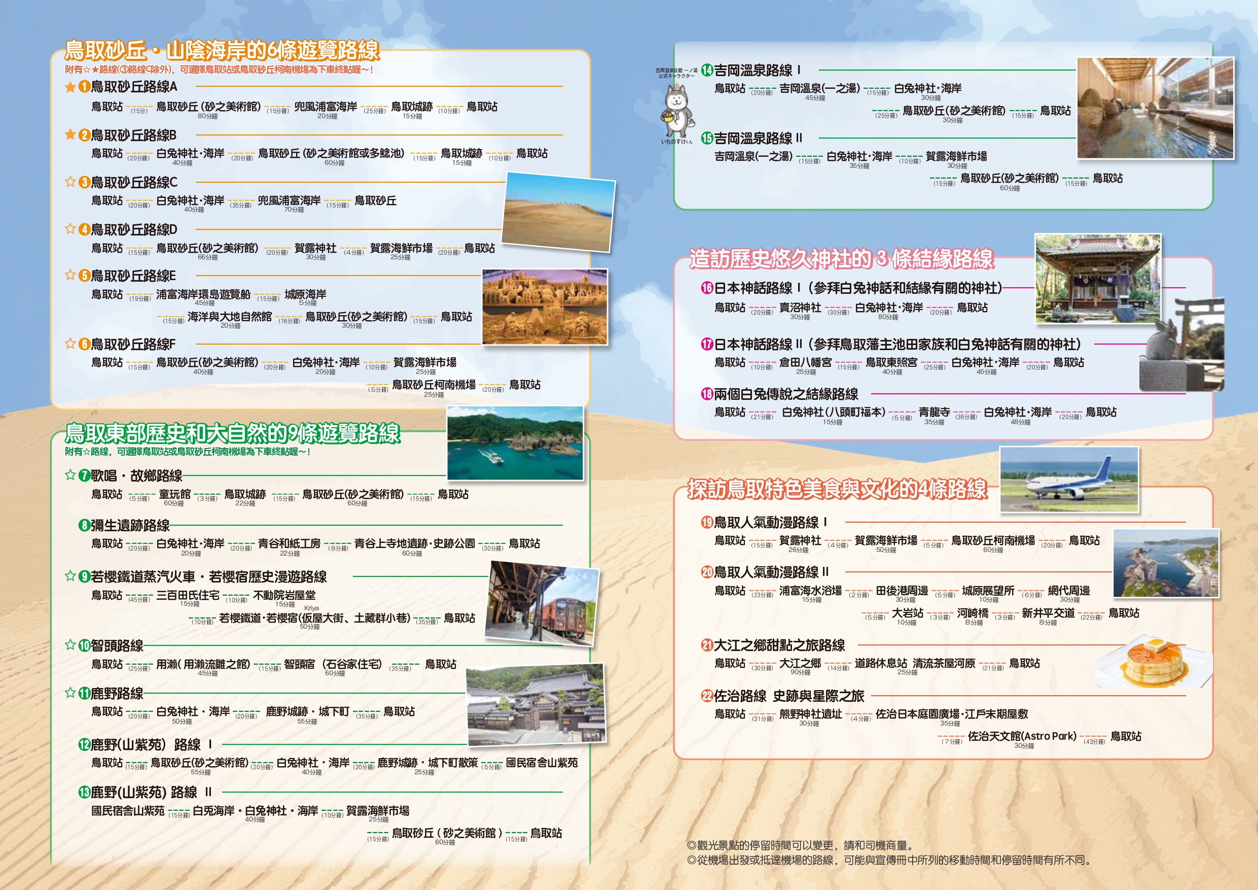 日本鳥取交通景點｜最新2026年鳥取市計程車3小時只要6000日幣！22條路線任選不用規劃當天直接GO！