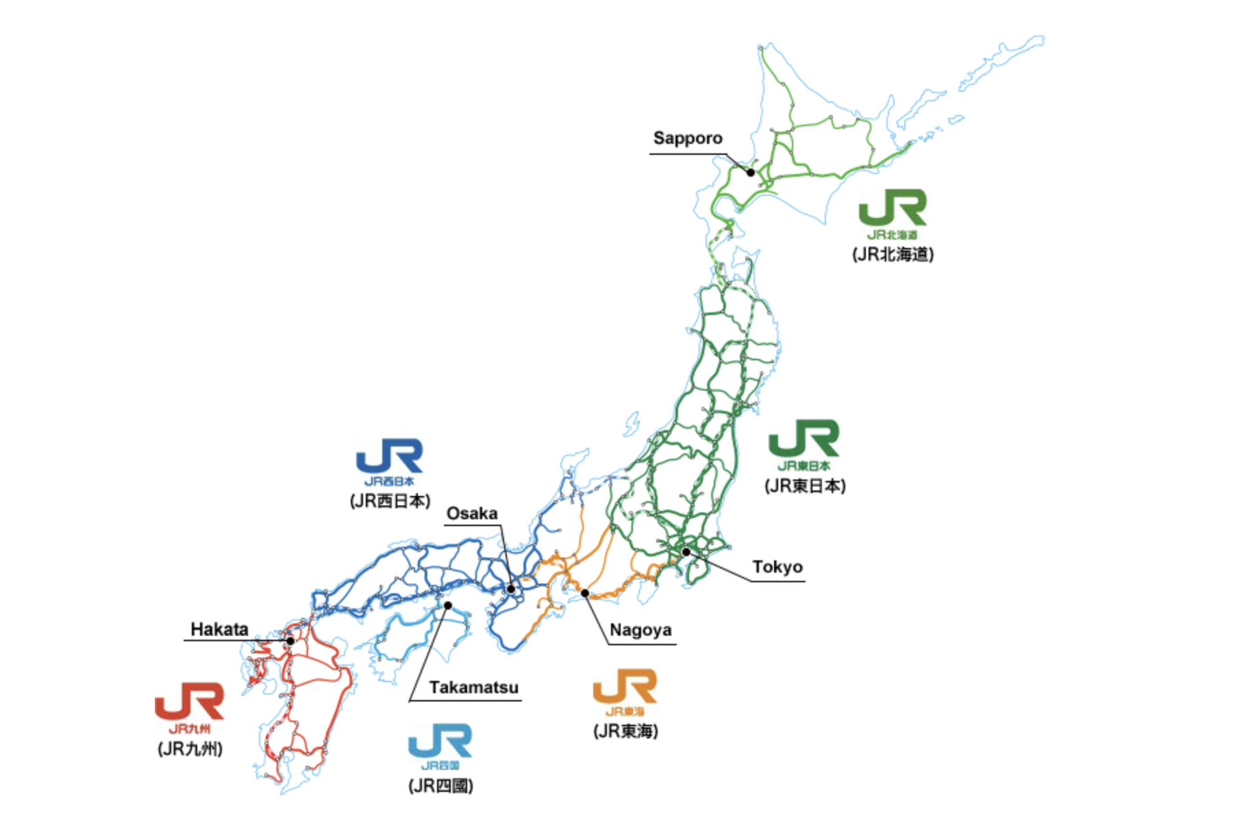 2023年10月JR PASS漲價一覽，全國版JR PASS、JR東日本、JR西日本、JR九州、JR北海道、JR東海、JR四國漲幅列表 @歐拉。旅行不孤單