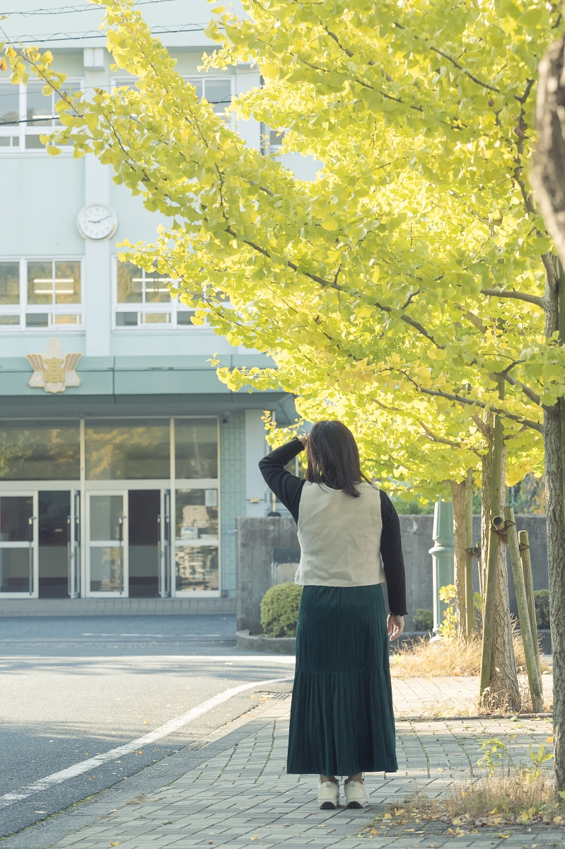 日本鳥取紅葉景點｜鳥取市紅葉秘境鳥取東高校銀杏並木，趁還沒有什麼人知道趕快來！春天也可以賞櫻！ (鳥取銀杏秘境県立鳥取東高等学校)