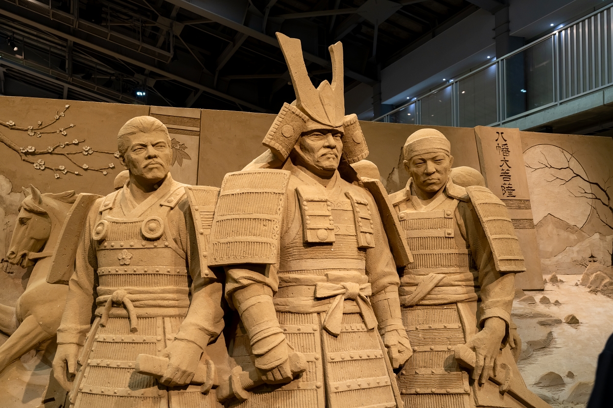 日本鳥取景點｜砂之美術館大型室內沙雕臨場感十足，世界頂尖沙雕大師齊聚打造震撼人心作品(鳥取砂丘旁砂の美術館)