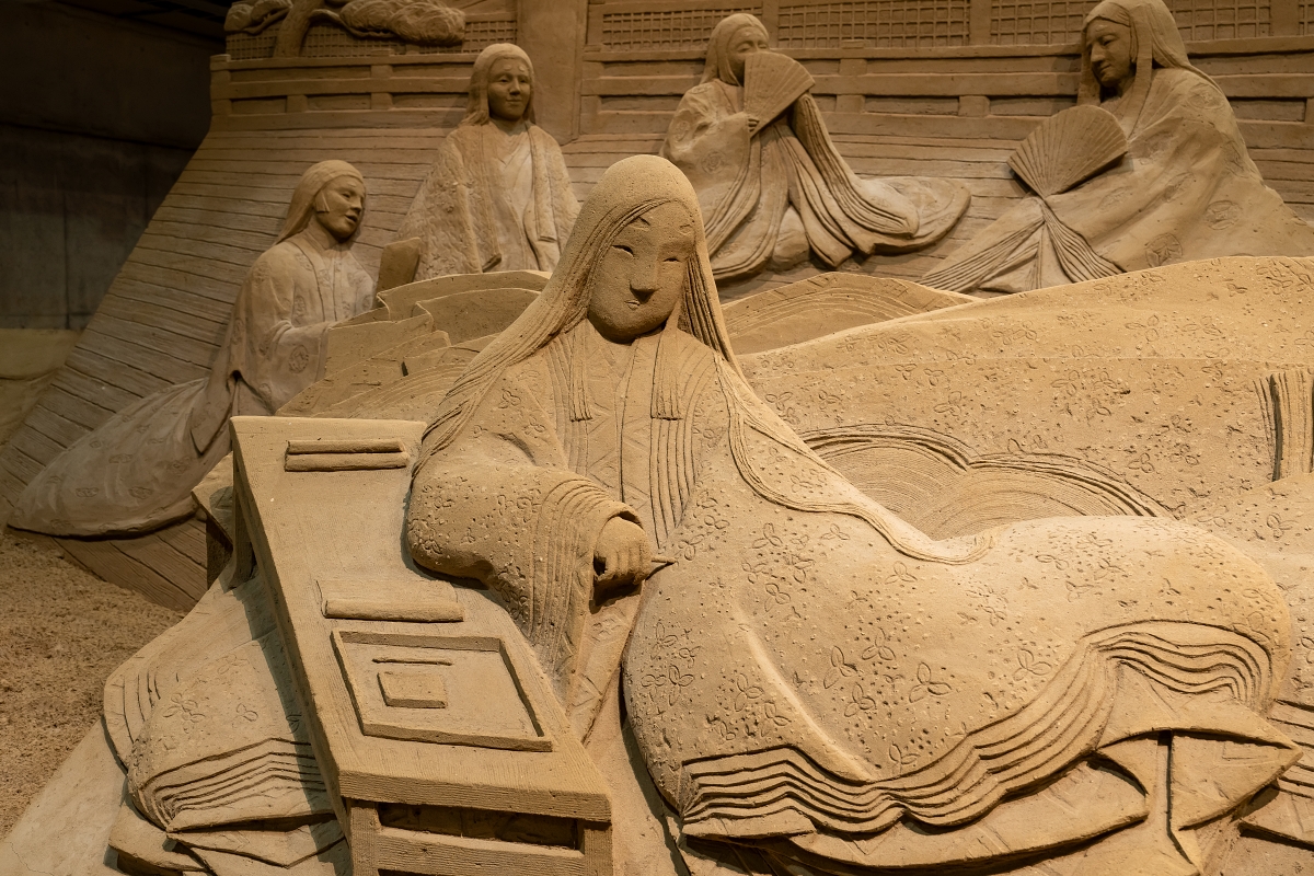 日本鳥取景點｜砂之美術館大型室內沙雕臨場感十足，世界頂尖沙雕大師齊聚打造震撼人心作品(鳥取砂丘旁砂の美術館)