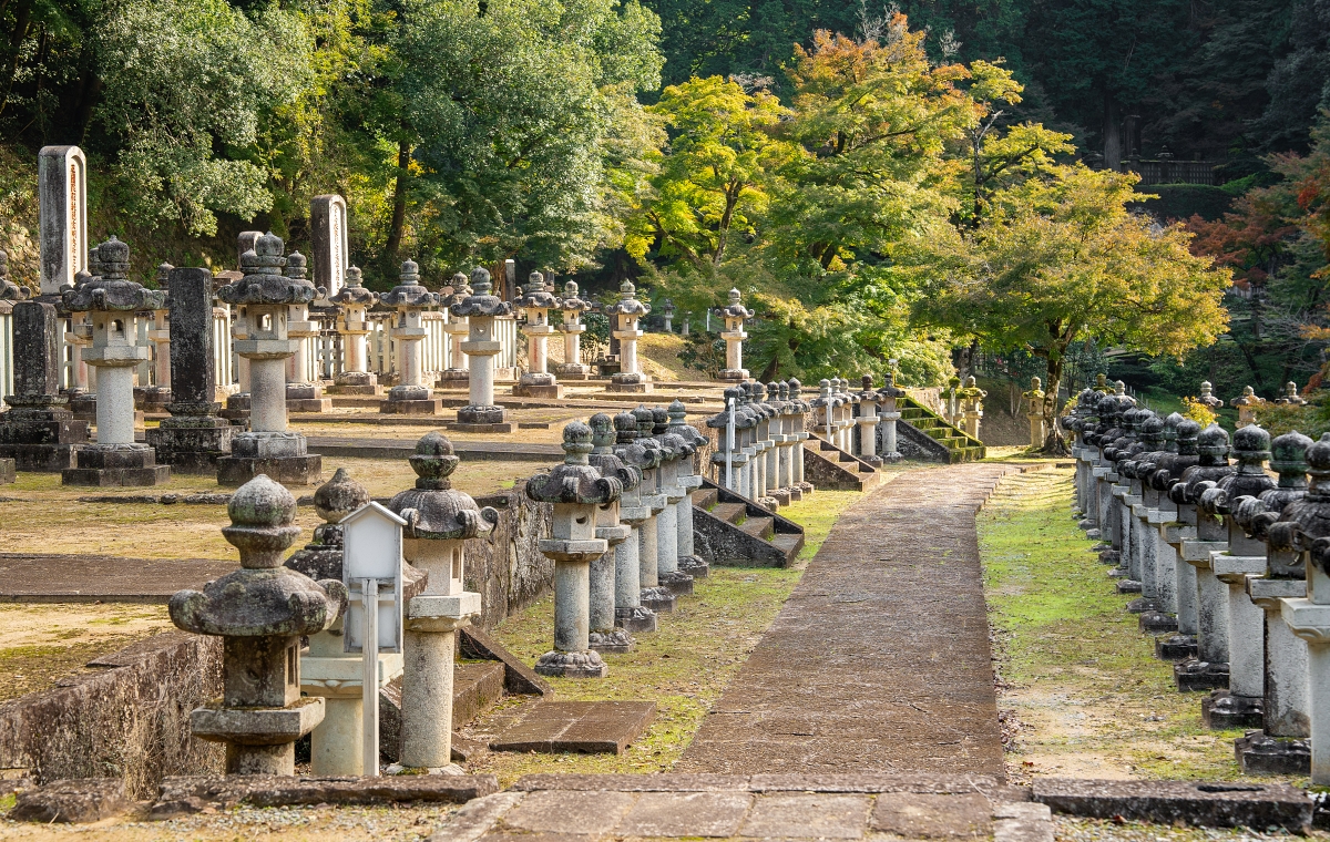 日本鳥取紅葉景點｜鳥取市紅葉秘境鳥取藩主池田家墓所，幽靜景色一年四季分明 (燈籠會、賞櫻、賞雪）